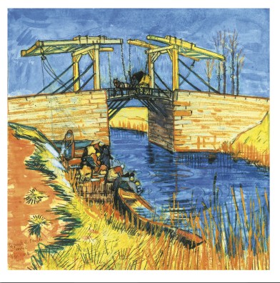 Le Pont De Langlois a Arles, 1888 - Van Gogh Painting On Canvas